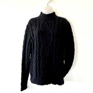 Vintage black fisherman’s sweater